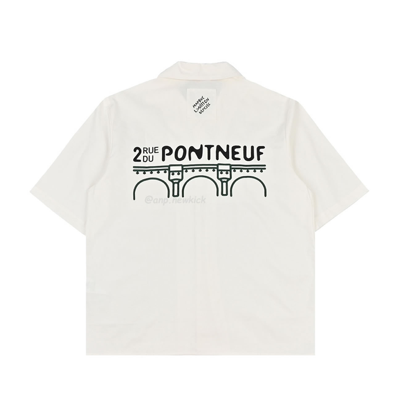 Louis Vuitton 1v 24ss Embroidered Short Sleeved Shirts On The Banks Of The Bridge Seine River Flower (8) - newkick.cc